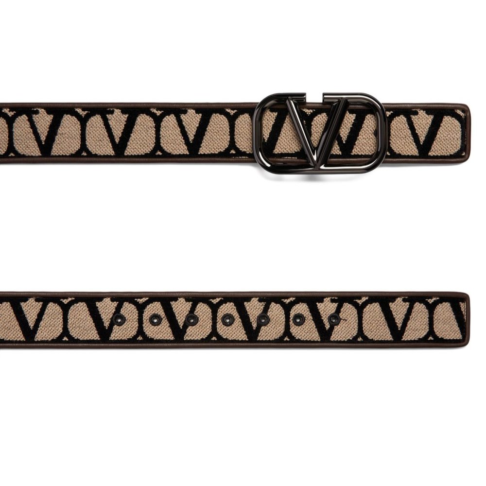 VALENTINO GARAVANI Toile Iconographie Belt - Logomania in its purest form. - Picture 4 of 5